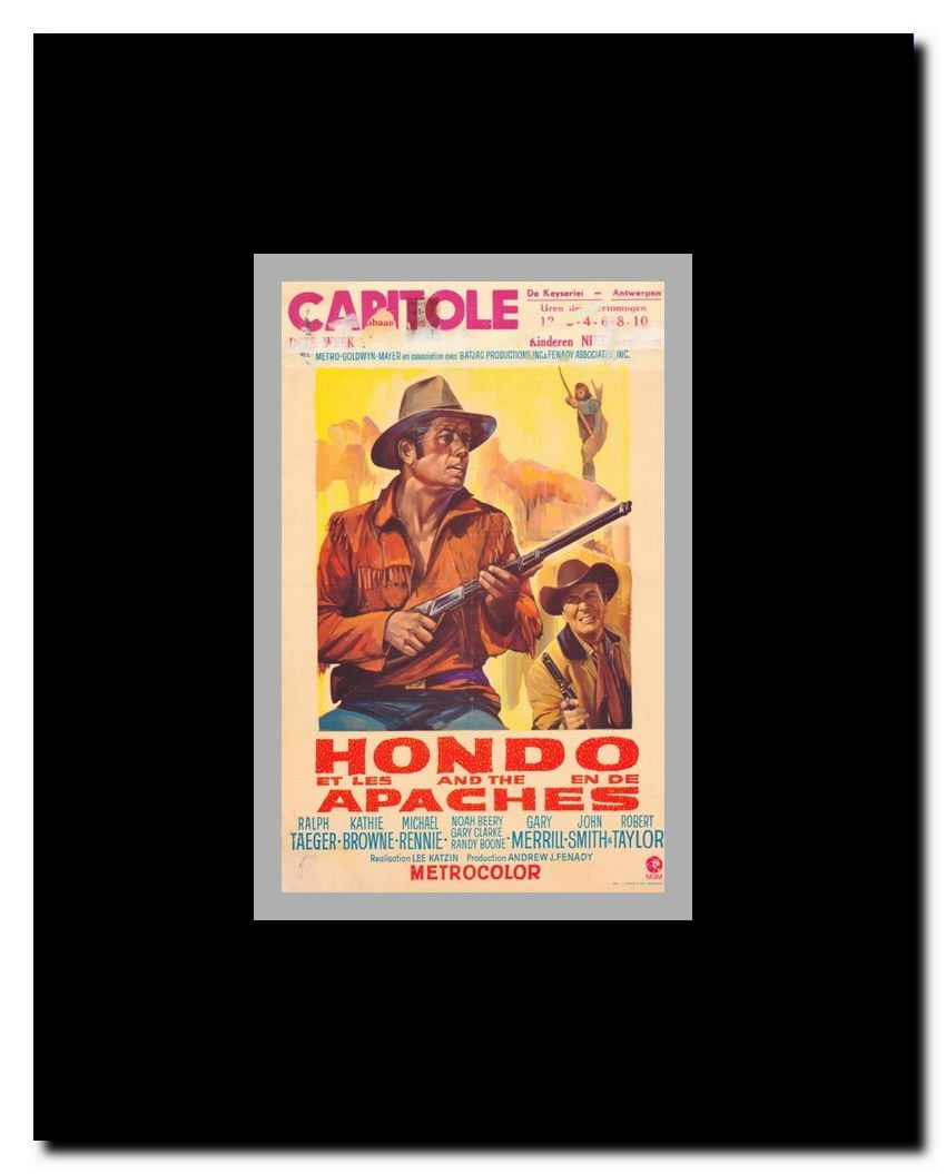 Hondo and the Apaches Framed Movie Poster