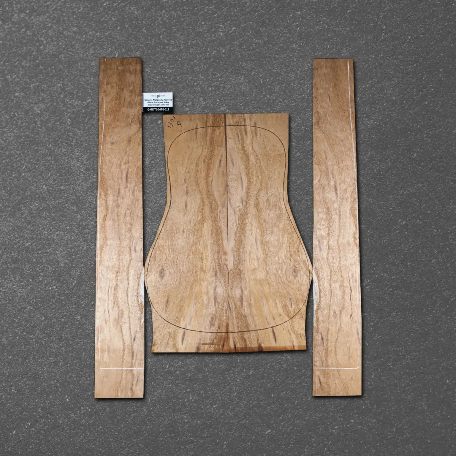 Honduran Mahogany Acoustic Guitar Back and Sides Dreadnought (DT) Set – HMDT000470-2.2