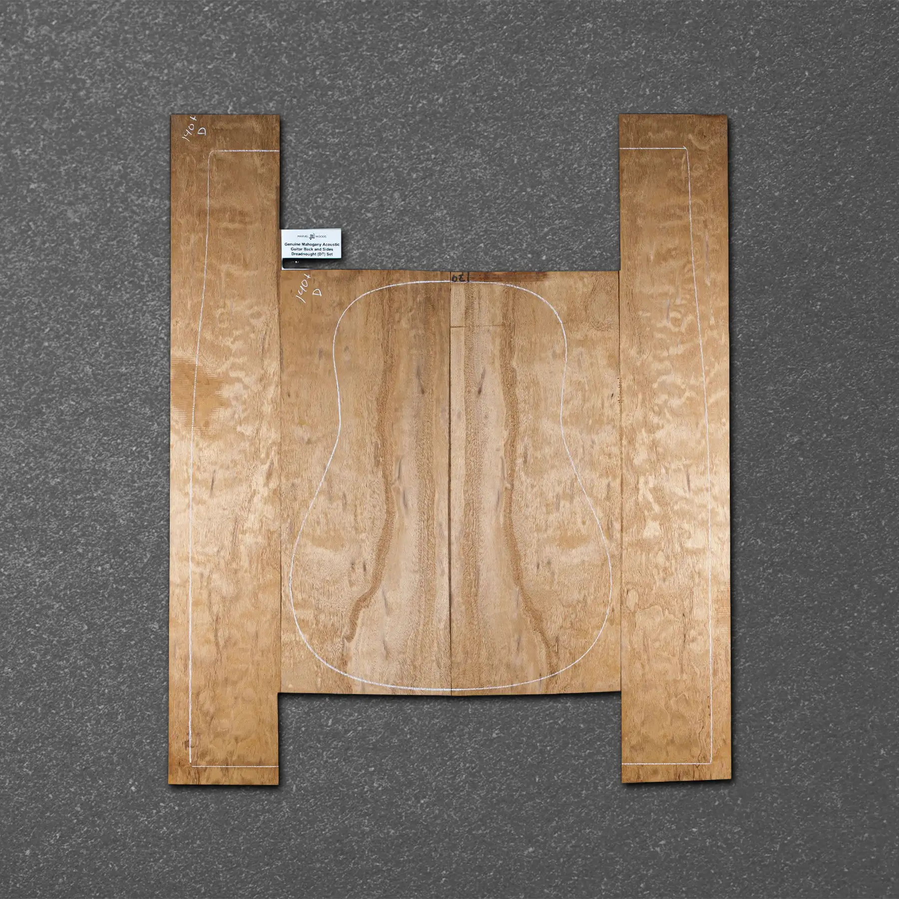 Honduran Mahogany Acoustic Guitar Back and Sides Dreadnought (DT) Set – HMDT000475-3.3