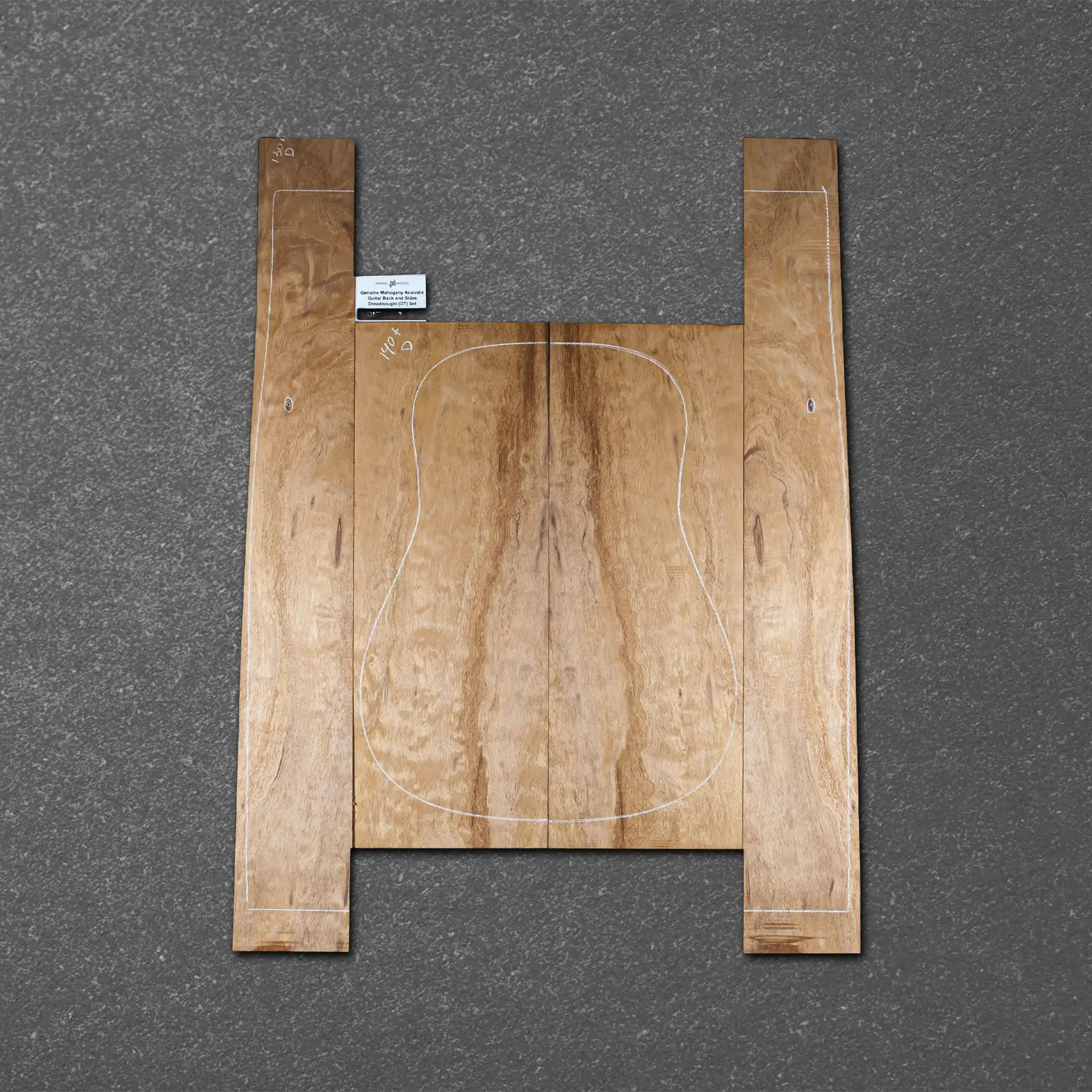 Honduran Mahogany Acoustic Guitar Back and Sides Dreadnought (DT) Set – HMDT000493-2.2