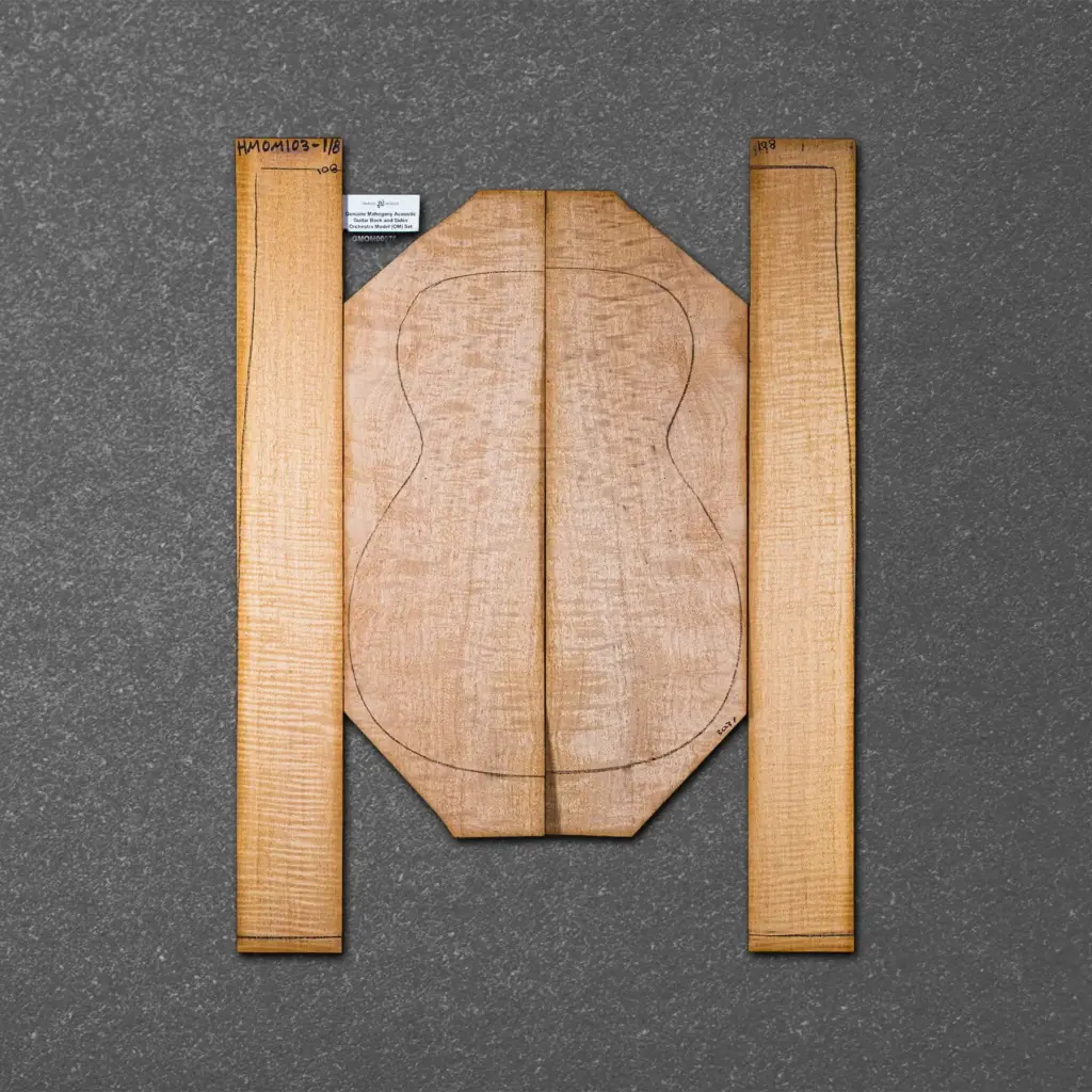 Honduran Mahogany Acoustic Guitar Back and Sides Orchestra Model (OM) Set – HMOM000076-5.5