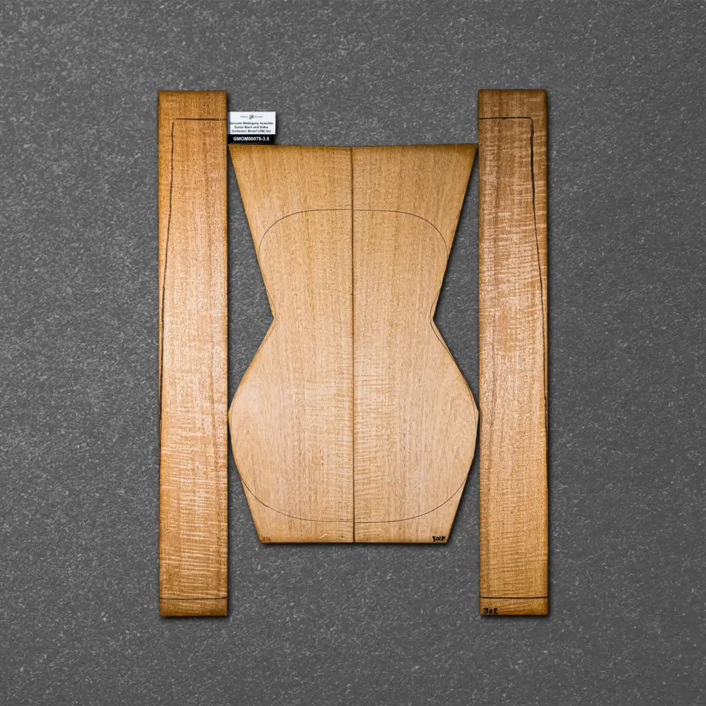 Honduran Mahogany Acoustic Guitar Back and Sides Orchestra Model (OM) Set – HMOM000078-3.5