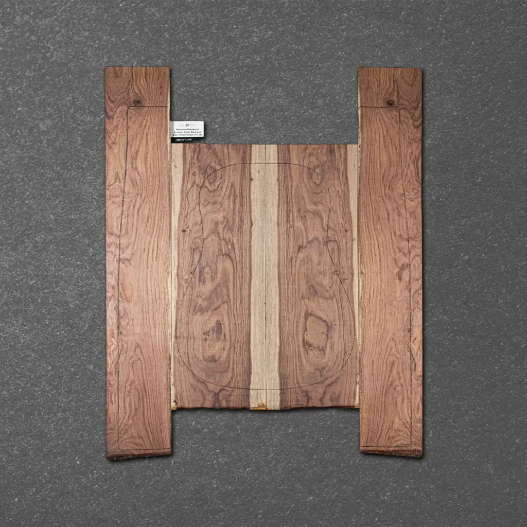 Honduran Rosewood Acoustic Guitar Back and Sides Dreadnought (DT) Set – HRDT000052-3.3