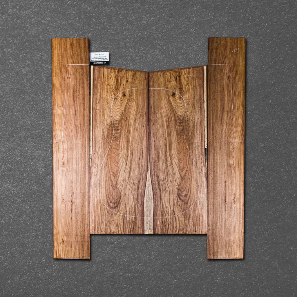 Honduran Rosewood Acoustic Guitar Back and Sides Dreadnought (DT) Set – HRDT000136-2.4