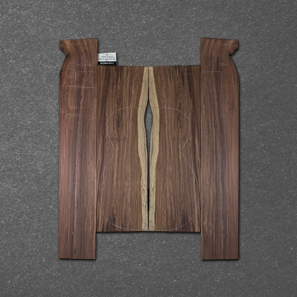 Honduran Rosewood Acoustic Guitar Back and Sides Dreadnought (DT) Set – HRDT000140-2.2