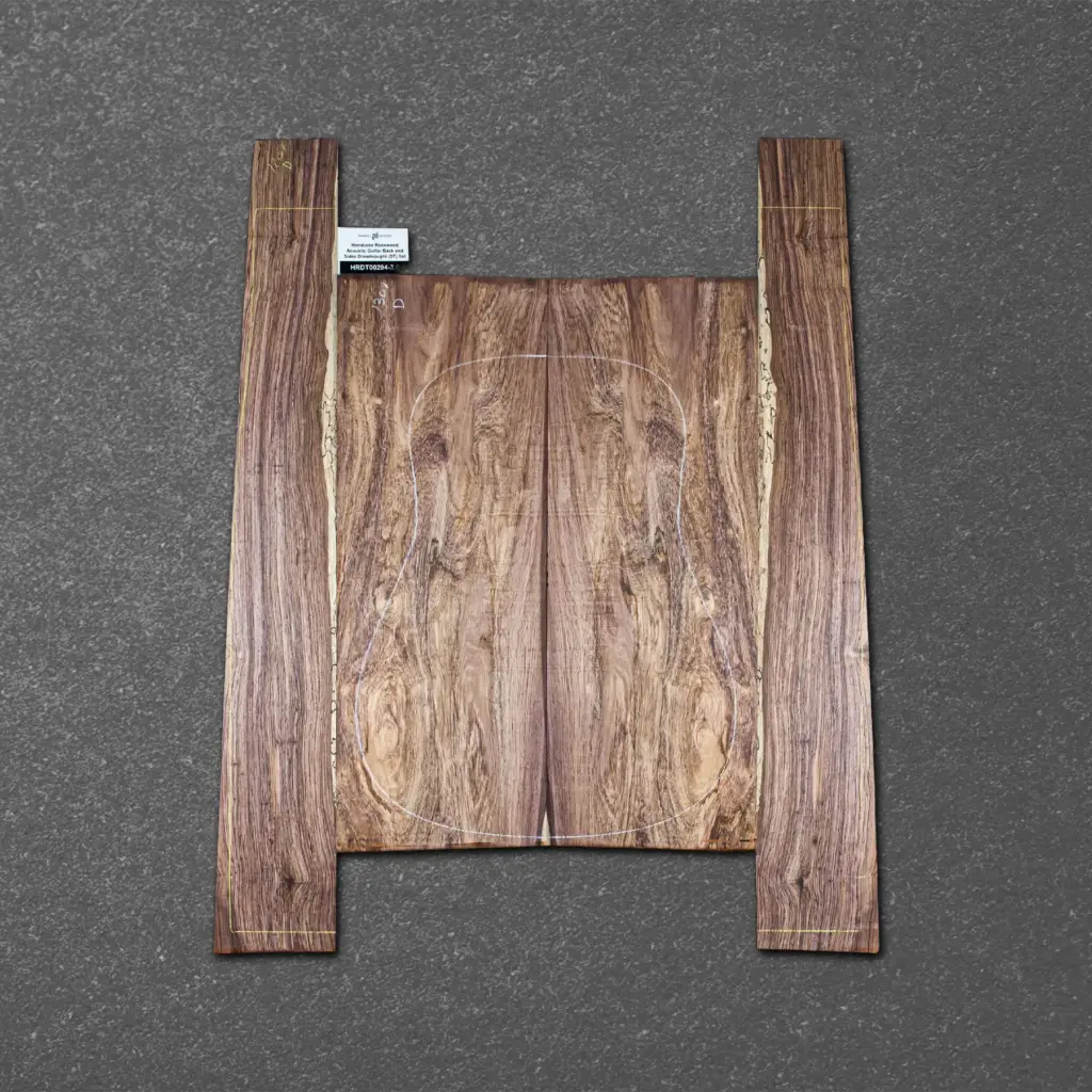 Honduran Rosewood Acoustic Guitar Back and Sides Dreadnought (DT) Set – HRDT000294-3.6