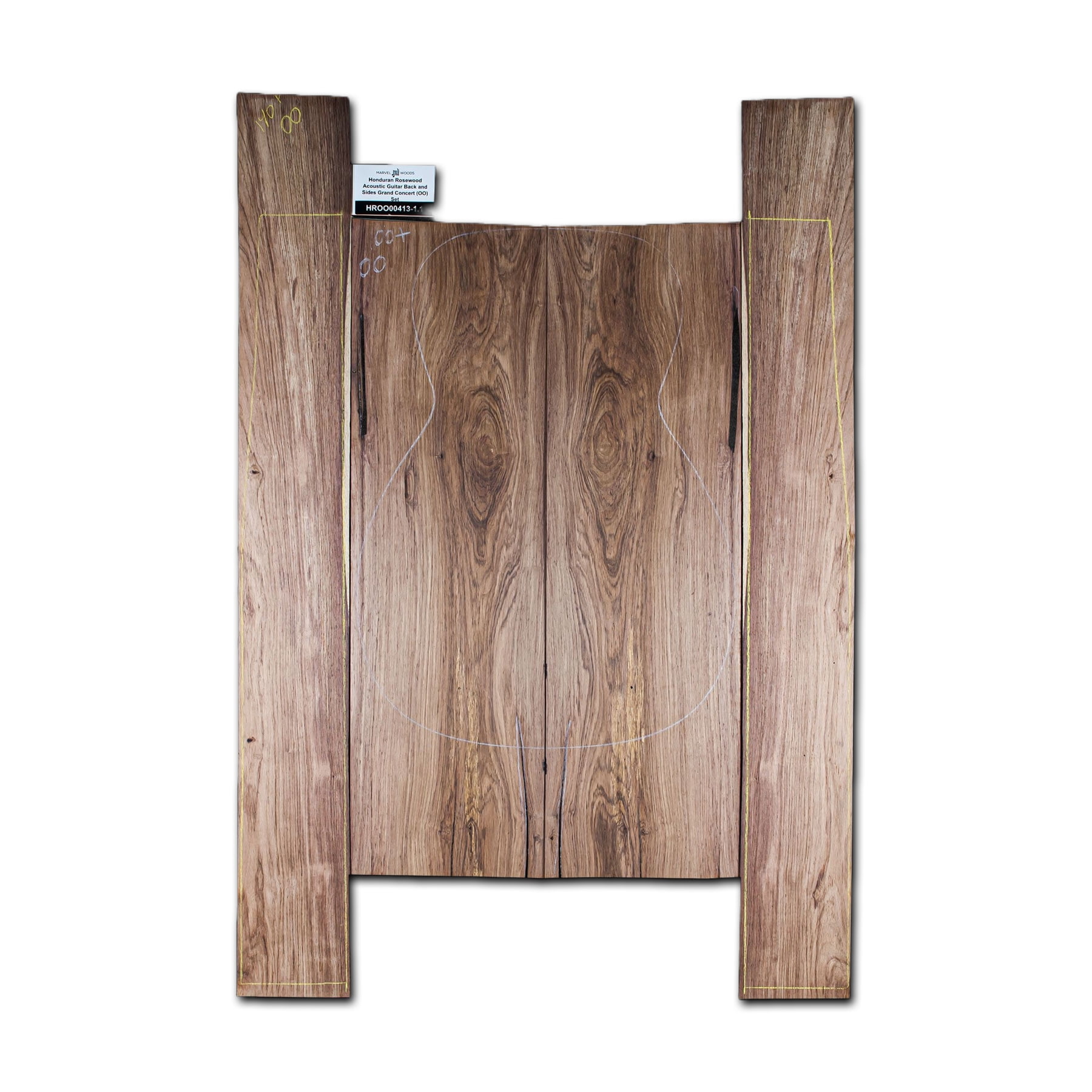 Honduran Rosewood Acoustic Guitar Back and Sides Grand Concert (OO) Set – HROO000413-1.1