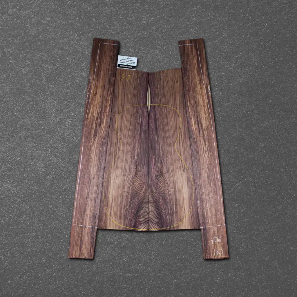 Honduran Rosewood Acoustic Guitar Back and Sides Grand Concert (OO) Set – HROO000420-2.2