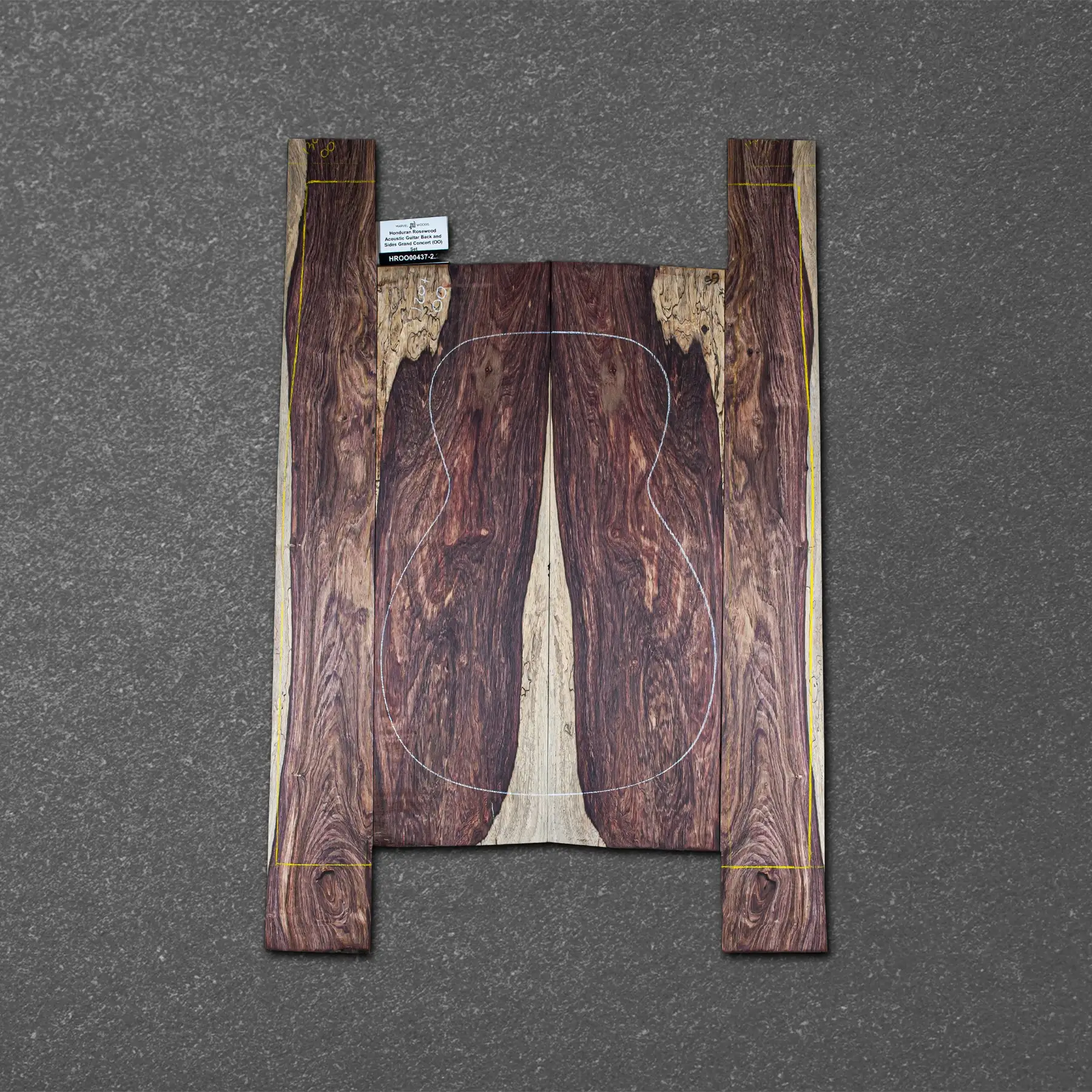 Honduran Rosewood Acoustic Guitar Back and Sides Grand Concert (OO) Set – HROO000437-2.2