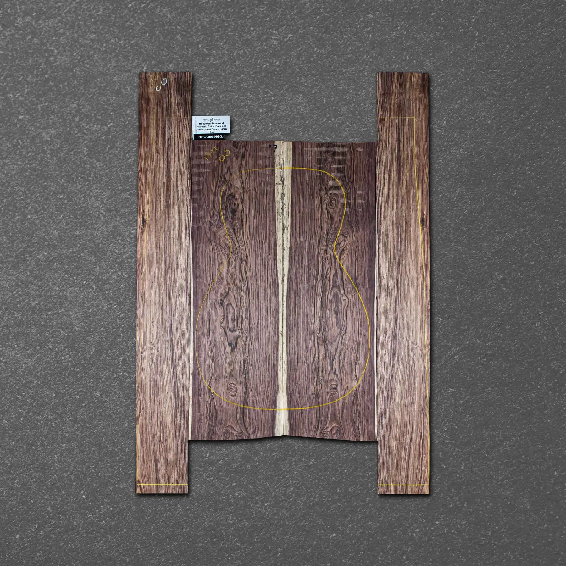 Honduran Rosewood Acoustic Guitar Back and Sides Grand Concert (OO) Set – HROO000446-3.4