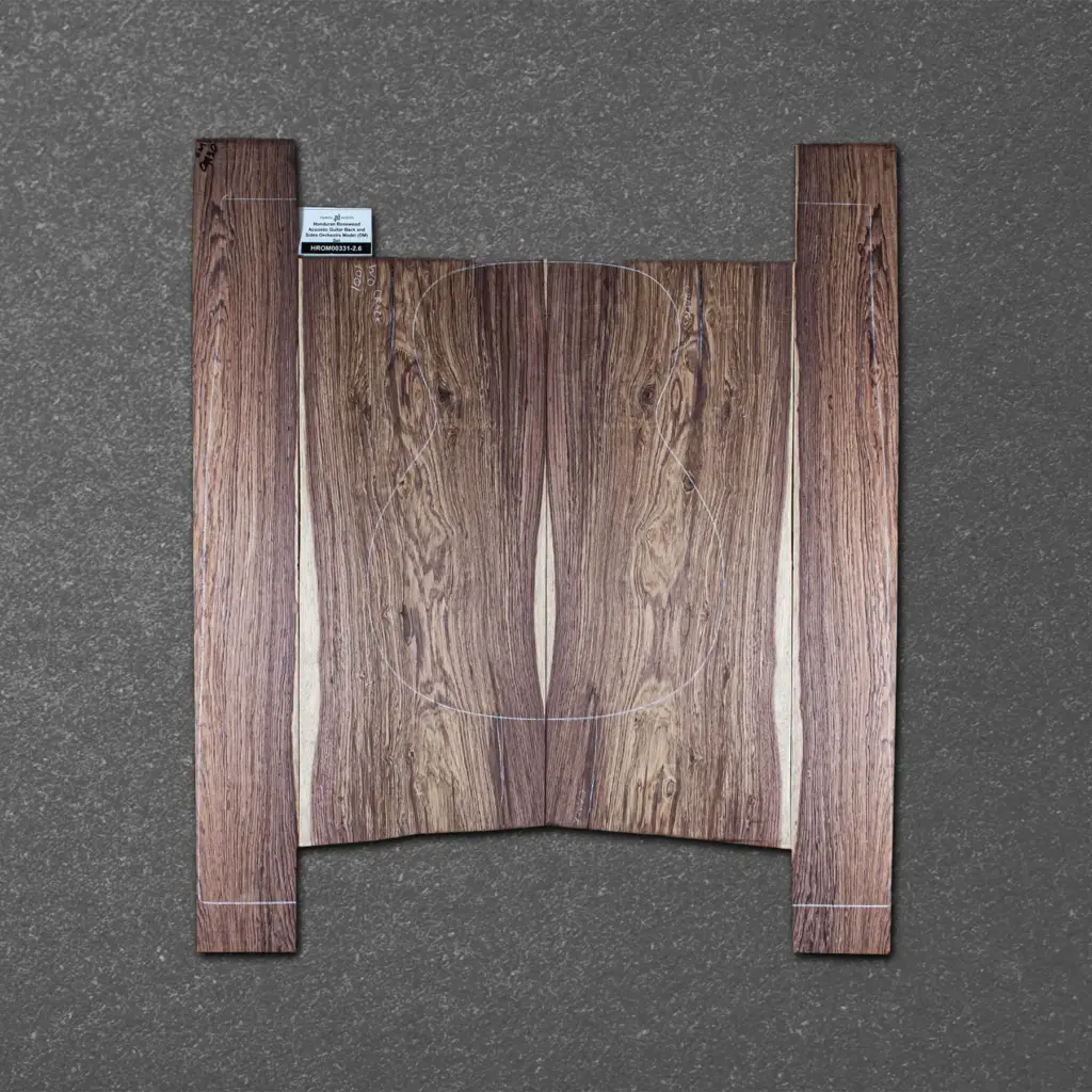 Honduran Rosewood Acoustic Guitar Back and Sides Orchestra Model (OM) Set – HROM000331-2.6