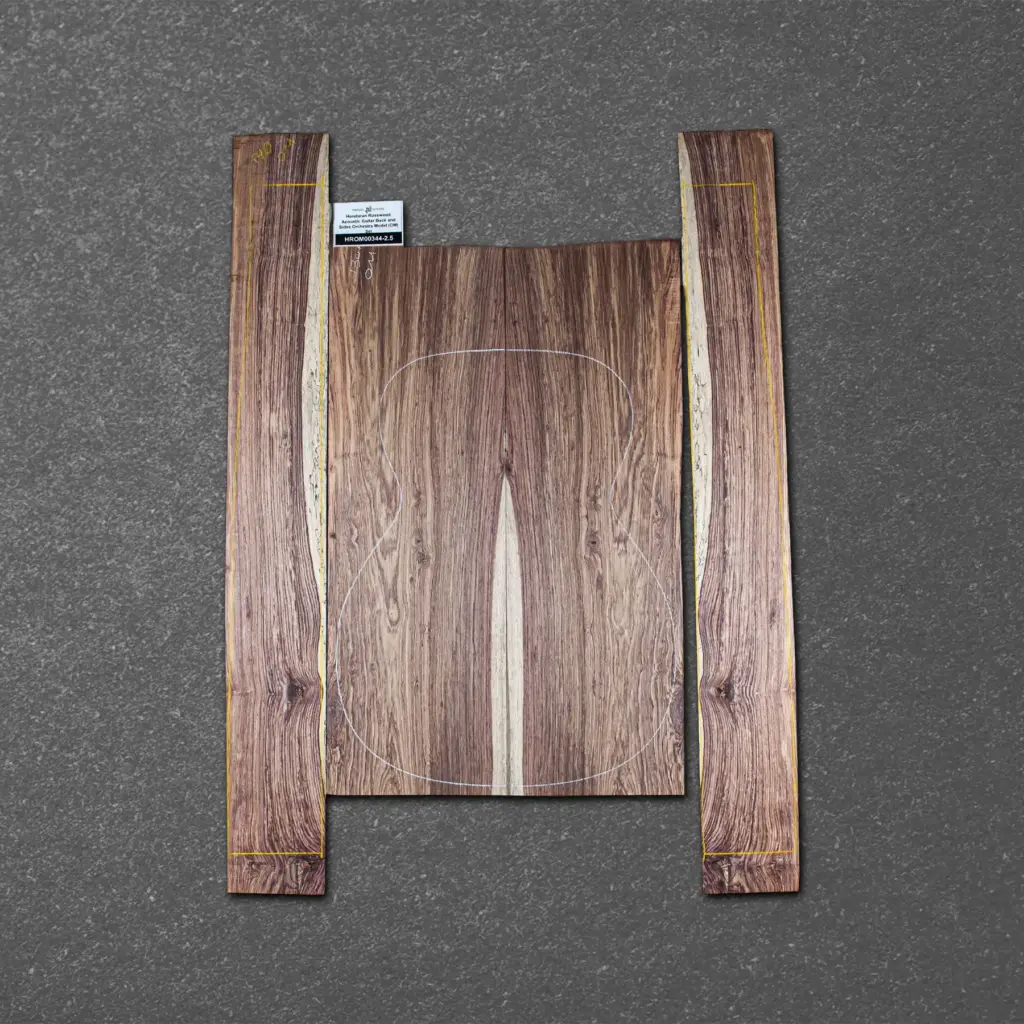 Honduran Rosewood Acoustic Guitar Back and Sides Orchestra Model (OM) Set – HROM000344-2.5