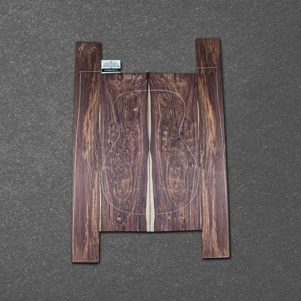 Honduran Rosewood Acoustic Guitar Back and Sides Orchestra Model (OM) Set – HROM000360-5.5