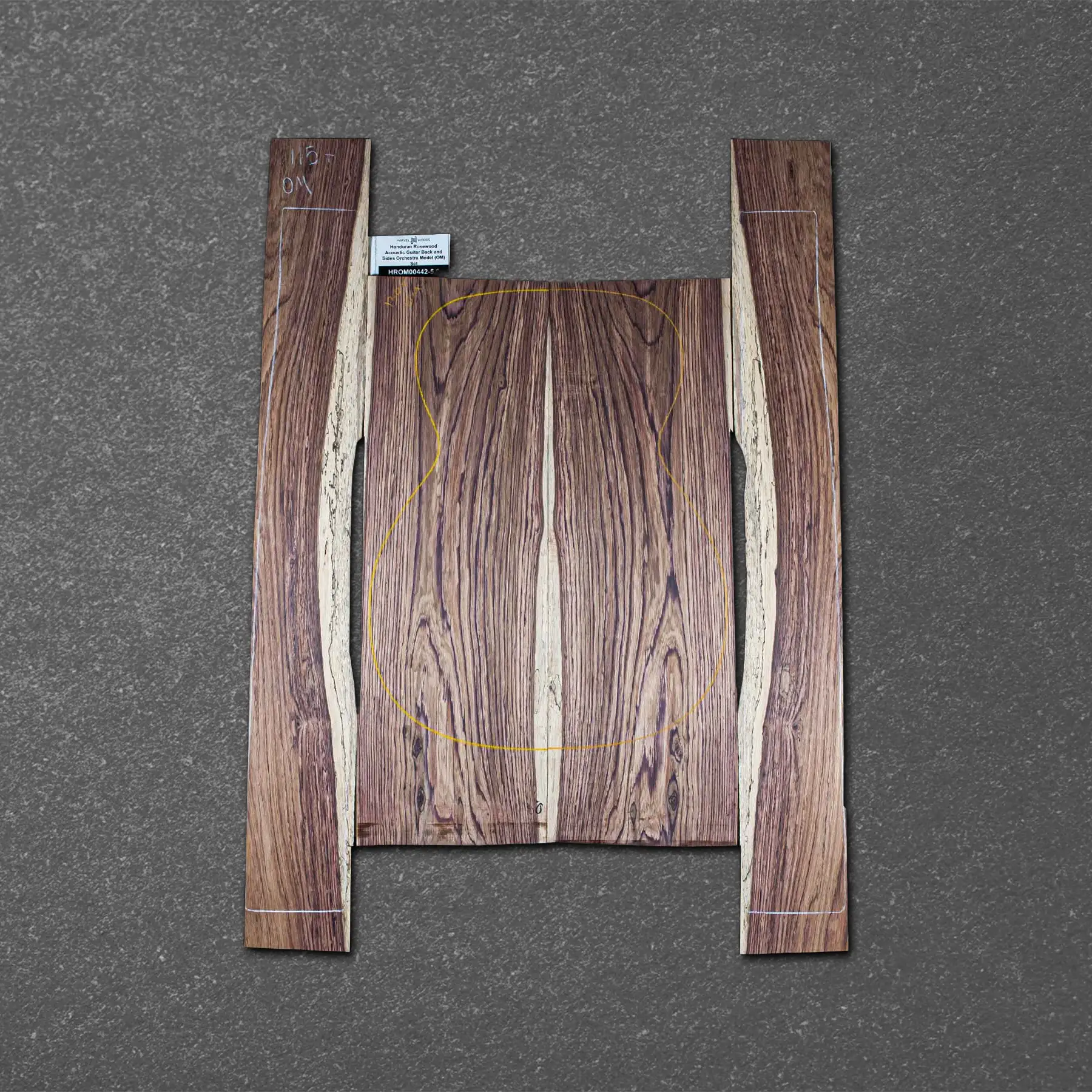Honduran Rosewood Acoustic Guitar Back and Sides Orchestra Model (OM) Set – HROM000442-5.6
