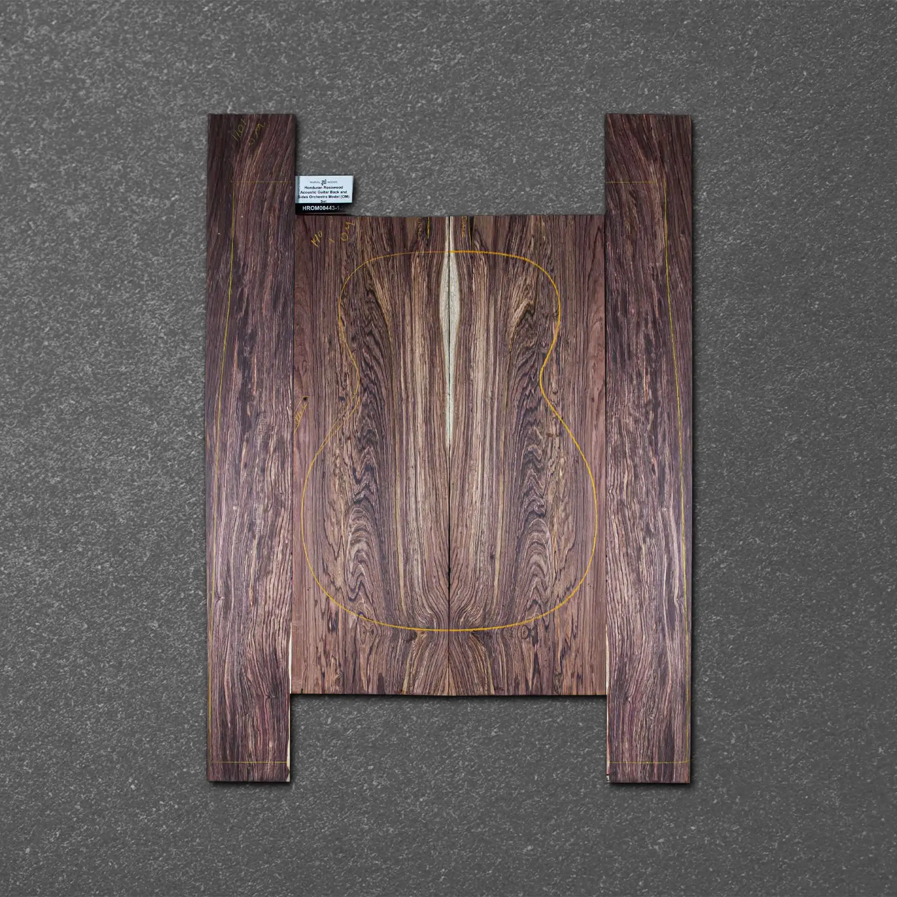 Honduran Rosewood Acoustic Guitar Back and Sides Orchestra Model (OM) Set – HROM000443-1.2