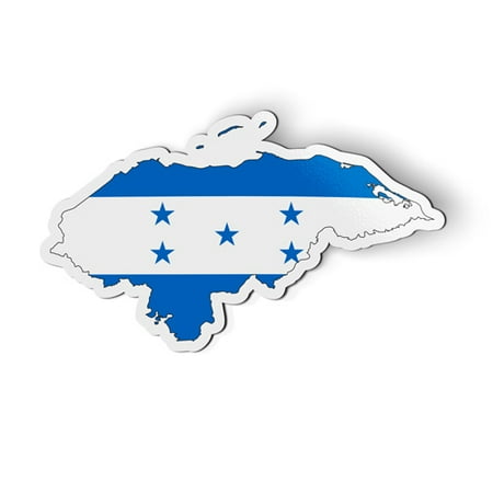 Honduras Flag Country Shape - 5" Magnet for Car Locker Refrigerator