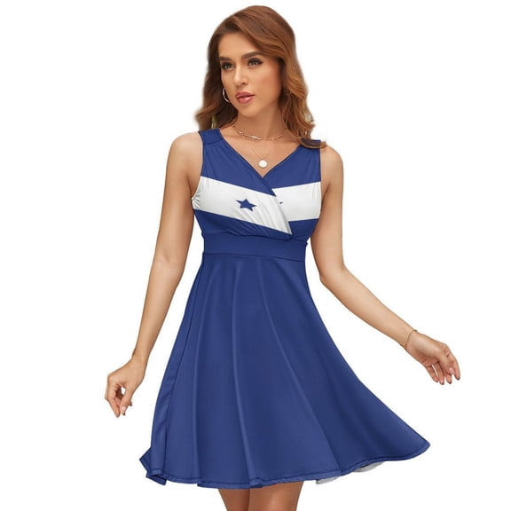 Honduras Flag Dress Fashion Beach Long Dresses Female Party Printed Sundress