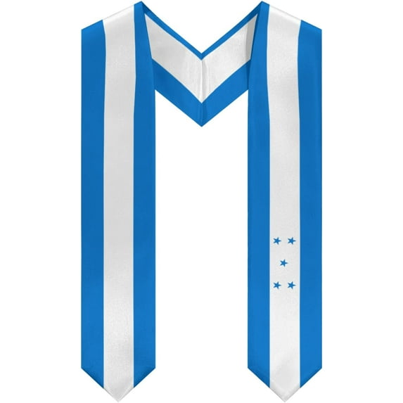 Honduras Flag Graduation Stole Shawl Sash Honor For Study Aboard International Students