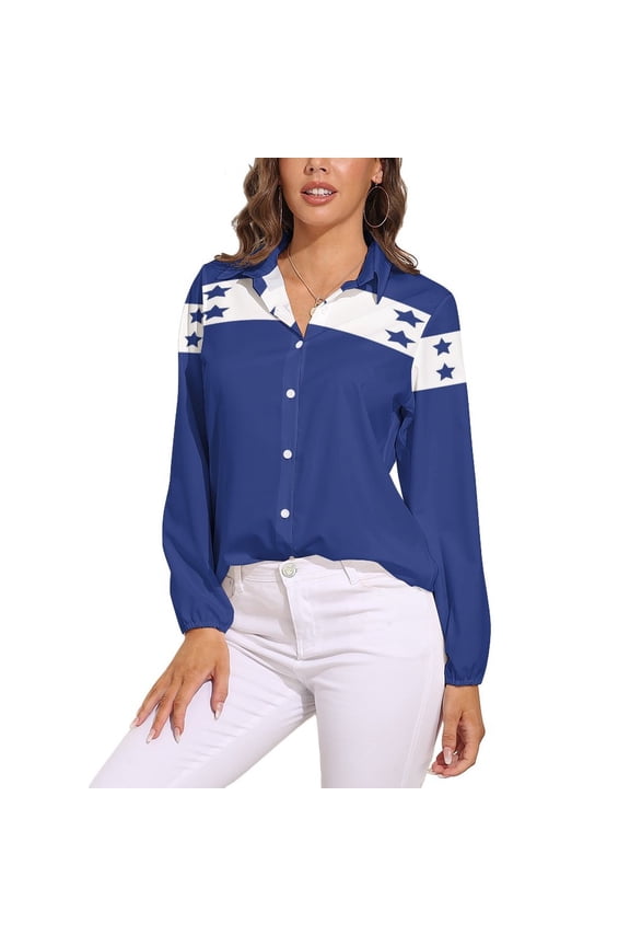 Honduras Flag Long Sleeve Blouse Woman Streetwear Casual Shirts Summer Oversize Woman Streetwear Clothing Birthday Present