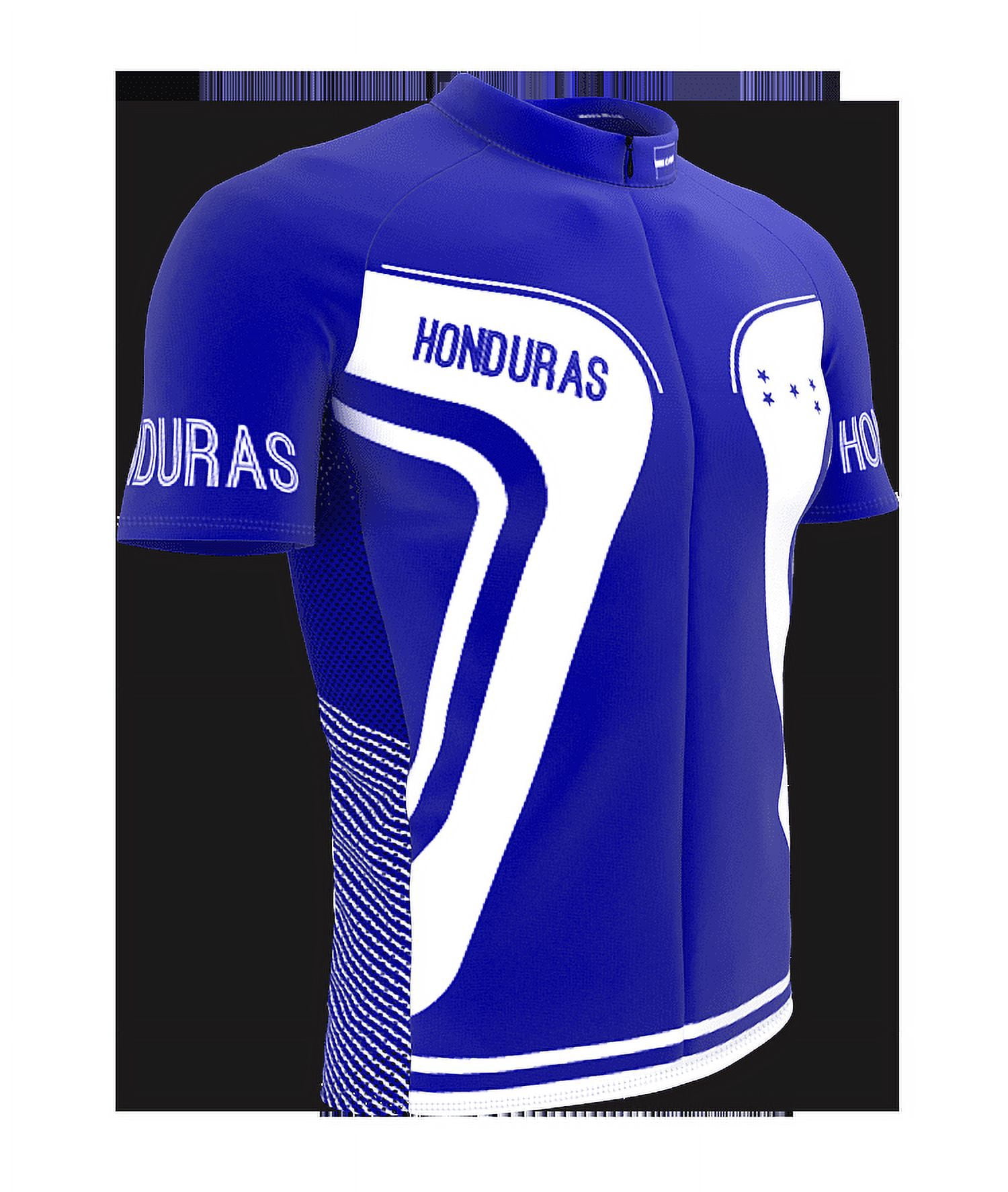 ScudoPro Honduras Men's Cycling Jersey – Full Zipper, Short Sleeve, Moisture Wicking, 3 Back Pockets, Euro Cut