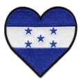 thumbnail image 1 of Honduras Heart Flag Patch Hispanic Country Catracho Embroidered Iron on, 1 of 2