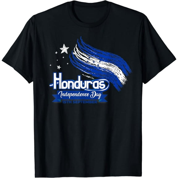 Honduras Independence Day Flag Graphic Unisex Casual Short Sleeve Tee