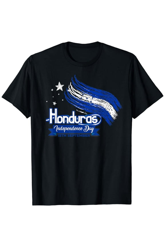 Honduras Independence Day Flag Graphic Unisex Casual Short Sleeve Tee