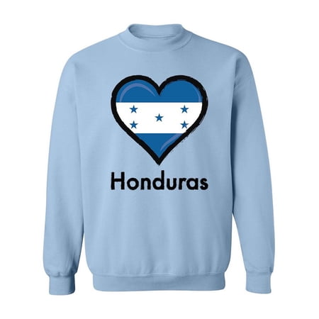 Honduras Love Sweatshirt Men -SPIdeals Designs, Male Medium
