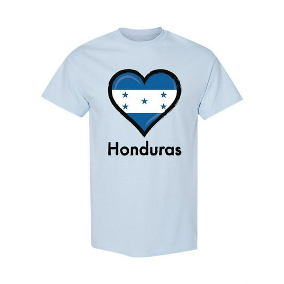 Honduras Love T-Shirt Men -SPIdeals Designs, Male 4X-Large