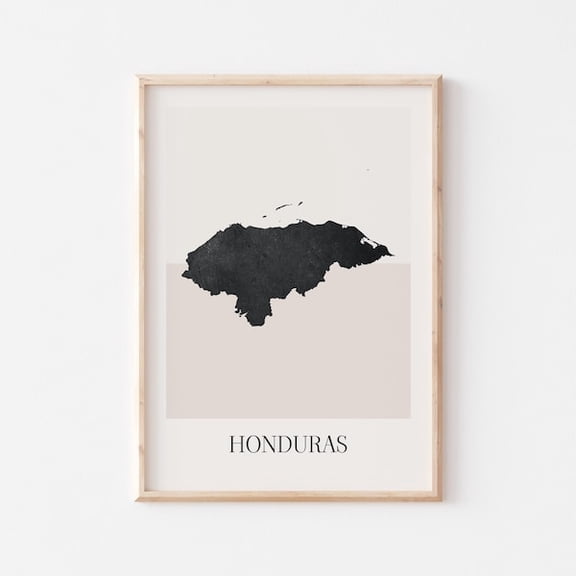 Honduras Map Poster, Honduras Print, Honduras Map Print Minimalist Boho Wall Art, Honduras Art Print Decor For Home Or Gift- Wall Art Print, 8x12 UNFRAMED