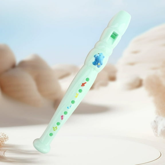 Honeeladyy 1 PC Cartoon Plastic Recorder 6 Hole Mini Orchestra Musical, Music Recorder Instrument, Music Flutes for Beginner Plastic Soprano Recorder