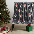 thumbnail image 1 of Honeeladyy 1 PC Christmas Throw Blanket Soft Polyester Throw with Colorful Christmas Patterns Lightweight Warm Seasonal Accent Piece for Sofa, Bed, Chair Decor, 1 of 7