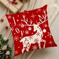 thumbnail image 1 of Honeeladyy 1 PC Polyester Christmas Pillow Case – Soft Fade-Resistant Machine Washable Pillow Cover with Hidden Zipper for Holiday Home Decor, 17.72"x17.72", 1 of 6
