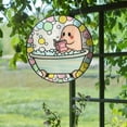 thumbnail image 1 of Honeeladyy 1 Pcs Bathing Ghost Acrylic Suncatcher Hanging Halloween Ornament Spooky Season Decor Sun Catcher for Window Acrylic Hanging Decorations for Indoor Outdoor, 1 of 5