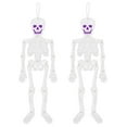 thumbnail image 1 of Honeeladyy 2 Pcs Halloween Skeleton Decorations Glitter Paper Hanging Ornaments DIY Skeleton 26 Inch Poseable Decorations For Halloween Party Home Decor, 1 of 2