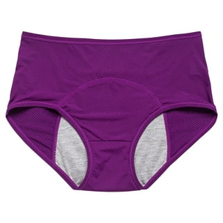 Ladies Underwear, Menstrual Period Underwear for Women Girls Cotton Panties  High Waist Comfortable Easy Clean Briefs, 1 Pack