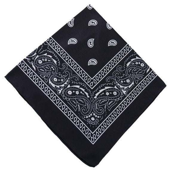Honeeladyy 21.65 Inches Bandanas Unisex Paisley Bandanas Colorful Multi-Purpose Double Sided Headband Cowboy Head Wrap Scarf for Women Men Boys Girls, Navy