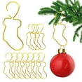 thumbnail image 1 of Honeeladyy 50 PCS 2" Metal Ornament Hooks Metal Stocking Ornament Hangers for Christmas Tree Anchors Xmas Stocking Small Ornaments Ball Bulb Hangings Hooks Pins Clips Decor Indoor Outdoor, 1 of 5
