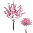 thumbnail image 1 of Honeeladyy Artificial 5-forked Starlet Flowers, Starlet Flowers Artificial, Simulation Starlet Flower with 3.54" Long Stems, Fake Pink Starlet for Bonquet Vase Wedding Decor Flower Arrangement, 1 of 6