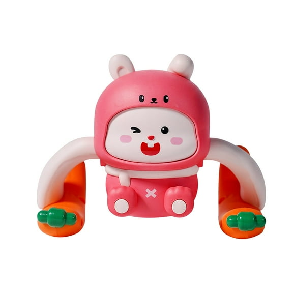 Honeeladyy Baby Crawling Toys, Cute Rabbit Shape Rolling Toy, Early Learning Educational Toy with Sound for Babies, Learning Crawl and Walking Toddler Birthday Gift for 7 8 9 10 11 Months Boy Girl