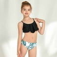 thumbnail image 1 of Honeeladyy Baby Girls Swimwear Two-Piece Suit Beach Baby Girls Swimwear Children's Swimsuit Scollop Sleeveless Split Swimsuit Bikini Bathing Suit Swimming Set, 1 of 9