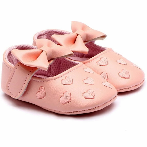 Honeeladyy Baby Shoes Girls Boys Breathable PU Shoes Anti Slip Outdoor Flats First Walker Shoes Toddler Soft Walking Shoes Christmas Gift for 6-9Months