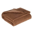 thumbnail image 1 of Honeeladyy Brown Throw Blanket for Bedroom, 39.4" x 28" inches Flannel Solid Color Super Soft Skin Friendly Plush Cozy Lightweight Warm Blanket for Couch Sofa Chair Car Office, 1 of 5