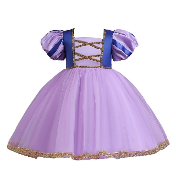 Honeeladyy Children Girls Sequin Gauze Skirt Masquerade Dress Children's Dresses for Weddings