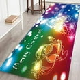 Honeeladyy Christmas Hallway Runner Rug, Winter Snowman Laundry Room