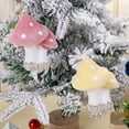 thumbnail image 1 of Honeeladyy Christmas Mushroom Hanging Ornaments Cute Xmas Pendant with Rope for Holiday Daily Home Party Decoration Supplies, 3.7" x 4.4", 1 of 6