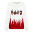 thumbnail image 1 of Honeeladyy Clearance under 10$ Fall Winter Girls World's Tree Farm Christmas Tree Pattern Print Sweatshirt Casual Cozy Long Sleeve Graphic Pullover Tops, 1 of 4