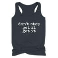 thumbnail image 1 of Honeeladyy Clearance under 5$ Don't Stop Get It Get It Tank Top for Women Inspiring Letter Print Girl's Power Vest Summer Sleeveless Attitude Tops Black, 1 of 4