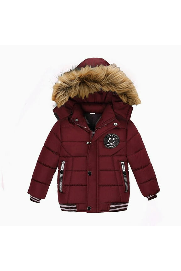 Clearance Fashion Coat Children Winter Jacket Coat Boy Jacket Thick Warm Hooded Kids Clothes