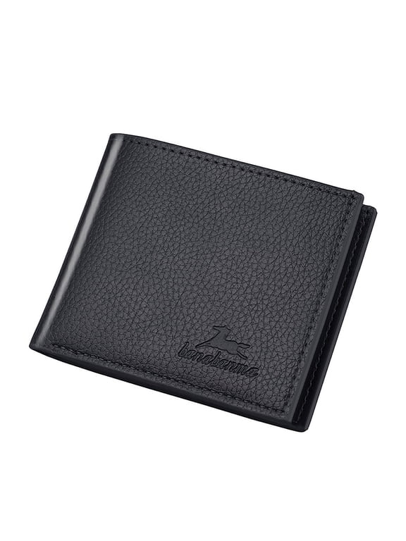 Clearance under 10$ Men's Wallet Short Vertical Ultra-Thin Wallet Bank Card Card Package Small Purse